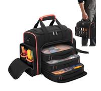 Sac de rangement pour outils avec 3 valises amovibles | Sac de transport pour électriciens, charpentiers, burins, tournevis, pinces, clés à molette, perceuse