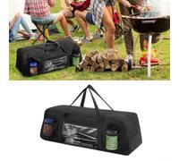 Sac de rangement pour outils de barbecue conçu pour une utilisation en extérieur avec un grand espace et une poche bien pensée pour les outils