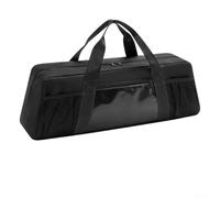 Sac de rangement pour outils de barbecue | Étui de rangement portable de 61 cm avec poches | Support enroulable Oxford 600D pour accessoires de camping et de jardinage | Noir