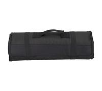 Sac de rangement pour outils de chef, sac professionnel en rouleau pour couteaux avec bandoulière réglable, organisateur d'ustensiles de cuisine portable, cadeau pour les chefs et (Black)