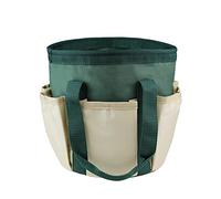 Sac de rangement pour outils de jardin en tissu Oxford 600D, sac de support pour outils de jardin, sac de jardin avec 6 poches latérales, organiseur de seau de jardin avec poches profondes, seau de
