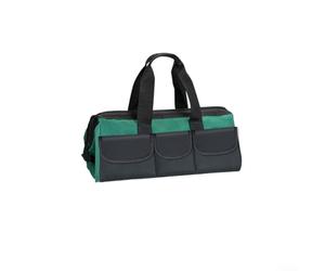 Sac de rangement pour outils fabriqué à partir de tissu 1680D avec un grand volume intérieur, une large entrée et six poches extérieures pour un rangement systématique (33 cm)