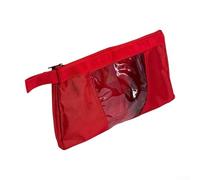 Sac de rangement pour outils fabriqué en tissu Oxford et panneaux en PVC translucide, accès à la fermeture éclair, poignée de transport et boucles de suspension pour un rangement organisé, 340 x 190