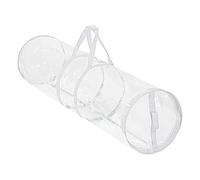 Sac de rangement pour papier cadeau étanche - Organiseur de rangement avec fermeture éclair - Sac de transport transparent avec poignée - Pour les fêtes, les fêtes, la décoration de la maison