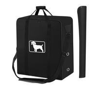 Sac de rangement pour parc pour chien avec 8 panneaux et 9 piquets, tissu | Sac de voyage pliable pour animal domestique, avec épaule, imperméable et résistant aux déchirures, conçu pour les voyages en