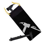 Sac de Rangement pour piquets de Tente, Sac de Rangement pour Clous de Sol | Sac de pile de tente Pour le camping en montagne en plein air randon Noir