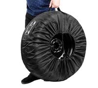 Sac De Rangement pour Pneus Fourre-Tout avec Poignée - Housse De Pneu De Secours en Polyester 190T, Protection De Roue Portable pour Voiture, Camion, SUV, Remorque, 13-18 Pouces, Stockage De P