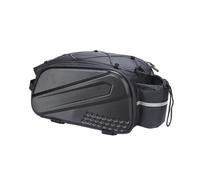 Sac de rangement pour porte-vélos, avec design réfléchissant étanche 10 l, 38,5 x 19,5 x 16 cm, sac de rangement pour selle arrière, sac de transport de coffre, protection imperméable, pour vélo