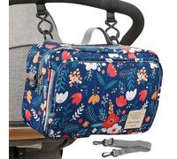 Sac de rangement pour poussette de bébé - Sac de rangement pour poussette, sac pour landaus | Sac à couches suspendu imperméable avec bandoulière, sac de maman pour les sorties de bébé, accessoires de