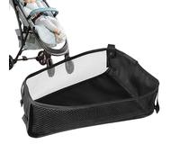 Sac de rangement pour poussette - Filet robuste, panier de rangement multifonctionnel, structure pliable légère, clip d'installation rapide | Fixation universelle pour le bas de la poussette
