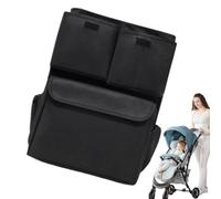 Sac de rangement pour poussette pour tout-petit, porte-gobelet, sac de rangement à suspendre pour poussette, pochette de grande capacité, sac de rangement pour landau, organiseur de poussette avec