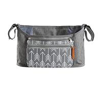Sac de rangement pour poussette, sac de rangement pour poussette avec porte-gobelets, accessoires pour poussette, sac à couches, sac à couches, étanche pour poussette portable