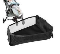 Sac de rangement pour poussette - Sac de voyage pour poussette | Grand panier de rangement, attache de rangement pour poussette, filet de chargement en maille pour poussette, landau