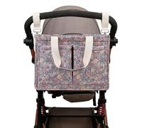 Sac de rangement pour poussette - Sac léger à suspendre - Sac de chariot spacieux - Accessoires de voyage - Récipient de maternelle pour couches, lingettes, bouteilles, jouets et bases pour bébé