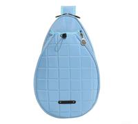 Sac de rangement pour raquette de tennis, style bandoulière pour plus de confort et un transport facile, adapté pour les raquettes de badminton et de pickleball (bleu)
