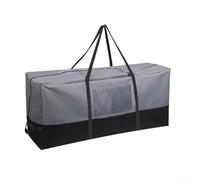 Sac de rangement pour sapin de Noël 600D avec fermeture éclair sur toute la longueur et poignées de transport intégrées pour soulever et déplacer facilement (gris noir, 122 x 38 x 56 cm)