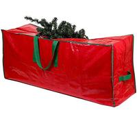 Sac de rangement pour sapin de Noël en matériau imperméable durable avec fermeture éclair et poignées de transport (pour sapin de 2,6 m max. démonté)