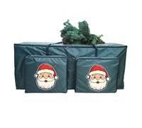 Sac de rangement pour sapin de Noël - Étanche à la poussière - Avec 2 poches avant - Pour décoration de Noël et couronnes - Pour buanderie, garage, appartement, voyage, dortoir