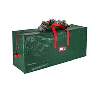 Sac de rangement pour sapin de Noël - Housse de sapin de Noël artificielle étanche à l'eau - Sac à fermeture éclair avec poignées de transport - Housse étanche à la poussière et à l'eau