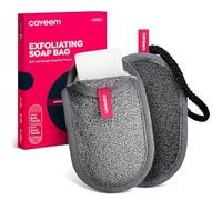 Sac de rangement pour savon, pochette exfoliante douce et rugueuse pour savon en barre, support de poche en filet pour savon pour le corps, sac éponge pour le bain et la douche (lot de 2)