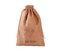 Sac de rangement pour sèche-cheveux avec cordon de serrage, sac de voyage pour tous les accessoires capillaires, parfait pour la salle de bain, la salle de sport, l’hôtel et un usage domestique