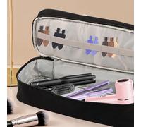 Sac de rangement pour sèche-cheveux, sac de voyage portable pour sèche-cheveux, sac de rangement double couche pour brosse à air chaud, sèche-cheveux, avec poignée, sac de voyage pour sèche-cheveux et