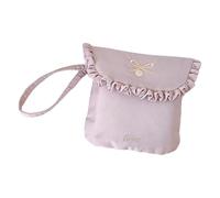 Sac de rangement pour serviettes hygiéniques à la mode, support essentiel féminin, tissu polaire de lait pour accessoires cosmétiques, étui de protection hygiénique portable, violet, Taille unique
