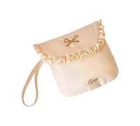 Sac de rangement pour serviettes hygiéniques à la mode, support essentiel féminin, tissu polaire de lait pour accessoires cosmétiques, sac de rangement d'hygiène féminine, jaune, Taille unique