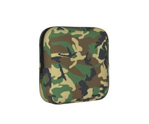Sac de rangement pour serviettes hygiéniques avec fermeture éclair - Motif camouflage militaire vert