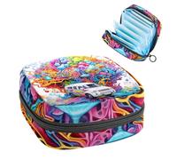 Sac de rangement pour serviettes hygiéniques, Brain and Bus-200, trousse de première période pour filles et femmes, pochette pour tasse menstruelle féminine, tampons