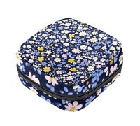 Sac de rangement pour serviettes hygiéniques colorées à motif floral pour les premières règles pour femmes et filles, pochette pour tasse menstruelle féminine