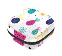 Sac de rangement pour serviettes hygiéniques, dinosaures colorés, vert, jaune, vert, trousse de première période pour filles et femmes, pochette pour tasse menstruelle féminine, tampons, Multicolore