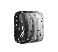 Sac de rangement pour serviettes hygiéniques imprimées de notes de musique, support portable pour serviettes, pochette menstruelle pour adolescentes, sac hygiénique réutilisable
