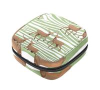 Sac de rangement pour serviettes hygiéniques, motif dinosaures, planche à roulettes, sac bleu pour première période pour filles et femmes, pochette pour tasse menstruelle féminine, tampons,
