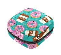 Sac de rangement pour serviettes hygiéniques, motif dinosaures, planche à roulettes, sac bleu pour première période pour filles et femmes, pochette pour tasse menstruelle féminine, tampons,