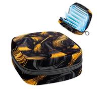 Sac de rangement pour serviettes hygiéniques, pochette portable pour tasse menstruelle, sac pour les premières règles pour femmes et filles, sac à main rembourré pour Halloween avec fermeture éclair