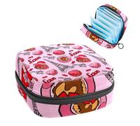 Sac de rangement pour serviettes hygiéniques, pochette pour tasse menstruelle, organisateur de sac menstruel pour tampons féminins, tasse à café macaron Paris Tower