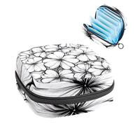 Sac de rangement pour serviettes hygiéniques portables, pochette pour gobelets menstruels, sac pour adolescentes, kit de première période, tampon de première période, dessin de trèfle à quatre