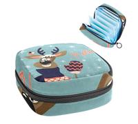 Sac de rangement pour serviettes hygiéniques, sac de bienvenue pour les premières règles pour filles et femmes, pochette pour tasse menstruelle féminine, tampons, Multicolore 5., 4.7x6.6x6.6