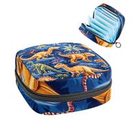 Sac de rangement pour serviettes hygiéniques, sac menstruel pour l'école, les adolescentes, les arbres dinosaures, pochette portable avec fermeture éclair, sac de serviettes hygiéniques porte-tampons