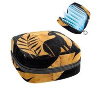 Sac de rangement pour serviettes hygiéniques, sac menstruel pour l'école, les adolescentes, les filles, motif chat du milieu du siècle, pochette portable avec fermeture éclair, sac de serviettes