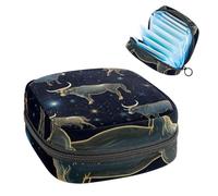 Sac de rangement pour serviettes hygiéniques, Taurus Constellation-904, trousse de première période pour filles et femmes, pochette pour tasse menstruelle féminine, sacs à tampon Holde