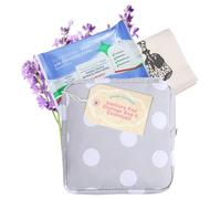Sac de rangement pour serviettes hygiéniques - Trousse d'urgence pour filles avec lingettes féminines jetables pour l'hygiène intime et 5 sacs jetables en papier