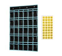 Sac de Rangement pour Tableau de Poche pour Salle de Classe, Mur Porte Placard Suspendu Organisateur Sac de Rangement, Organisation Ménagère Polyvalente, Organisateur de Poche, noir