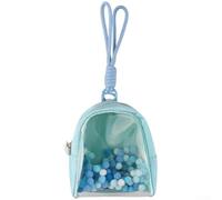 Sac de rangement pour Tamagotchi Paradise, étui en toile transparente avec taille compacte, organiseur de voyage portable pour mini appareil (bleu)