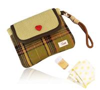 Sac de rangement pour tampons - Avec poignée - Porte-tampons portable avec motif à rayures - Pour serviettes hygiéniques - Cadeau (1)