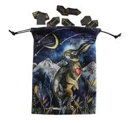 Sac de rangement pour tarot - Organiseur de divination de voyage double face avec cordon de serrage | Sac de jeu de tarot, sac à cordon pour les amateurs de tarot, sorcières, magiciens, Sxf04#, Refer