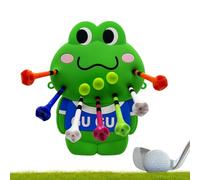 Sac de rangement pour tee de golf - Grenouille - Jolie pochette de rangement pour balles de golf pour femmes, golfeurs, entraînement, accessoires de golf