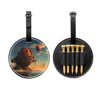 Sac de rangement pour tee de golf imprimé Fortress on The Sea - Design portable, facile à organiser