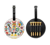 Sac de rangement pour tee de golf imprimé graffiti amusant noir - Design portable, facile à organiser, noir, One Size